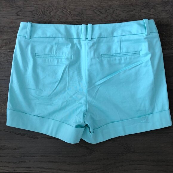 Mossimo Stretch Casual Cotton Mid Rise Cuffed Shorts Pastel Green Sz 6 NWOT - Picture 3 of 10